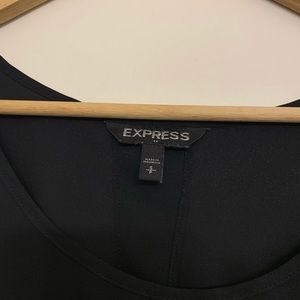 Express Tops - Express black lower back slit top small Express Tops - Express black lower back slit top small